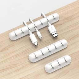 image-Desktop charging data cable silicone cable organizer