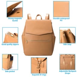 image-Factory Direct PU Mother & Baby Backpack - Waterproof & Multifunctional