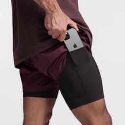 image-European Men's Quick-Dry Muscle Sports Shorts 4XL Beige White