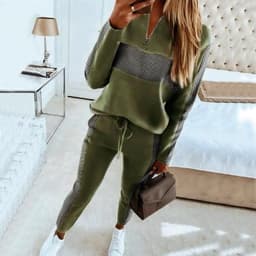image-2022 spring and autumn new cross-border European and American popular women's gray splicing suit