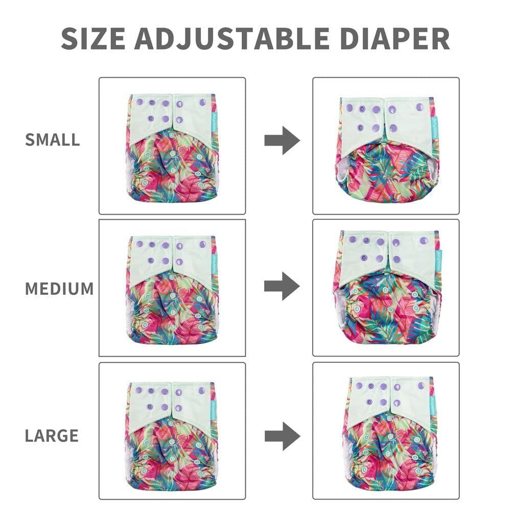 image-Happyflute Cloth Diaper - Waterproof, Anti-Leakage, One Size Fits All