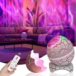 image-Dinosaur Egg Galaxy Projector Lamp Bluetooth
