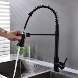 image-Universal Black Kitchen Faucet Rotatable Hot/Cold Sink (55 characters)
