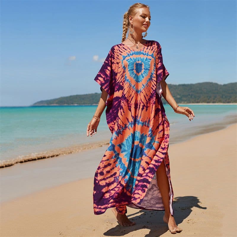 image-LH621 European and American beach blouse cotton skirt