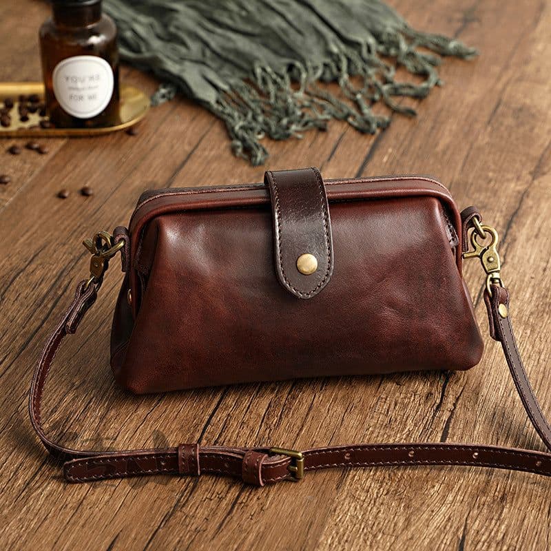 image-Turn Around the Mountain Women's Doctor Bag - Coffee Leather