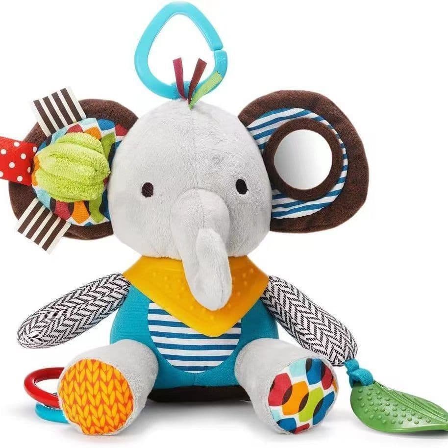 image-Children's Plush Animal Toys - Elephant 18cm