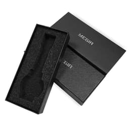 image-MEGIR Black Flat Watch Box - Steel Belt Packaging