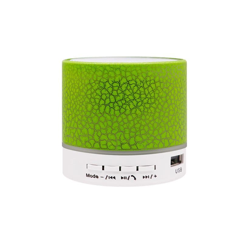 image-Mini Bluetooth Speaker - Portable LED Wireless Subwoofer Gift - Yellow 58*53mm