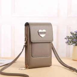 image-2022 new touch screen mobile phone bag female small oblique cute mobile phone small bag fashion wallet vertical section