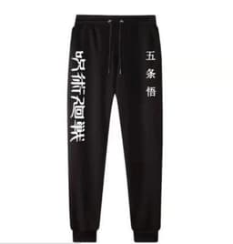image-Gojo Satoru Anime Hoodie - Black Fleece Pullover