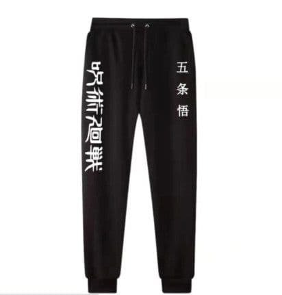 image-Gojo Satoru Anime Hoodie - Black Fleece Pullover