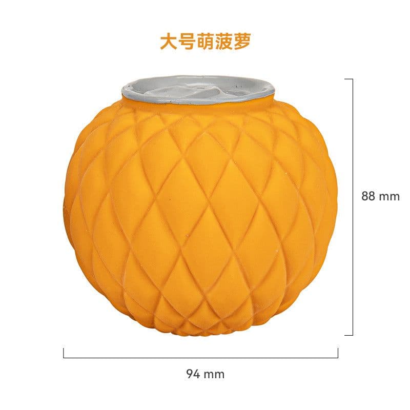 image-EETOYS Latex Rugby Tennis Dog Toy - Melon Large Sound Ball Pet