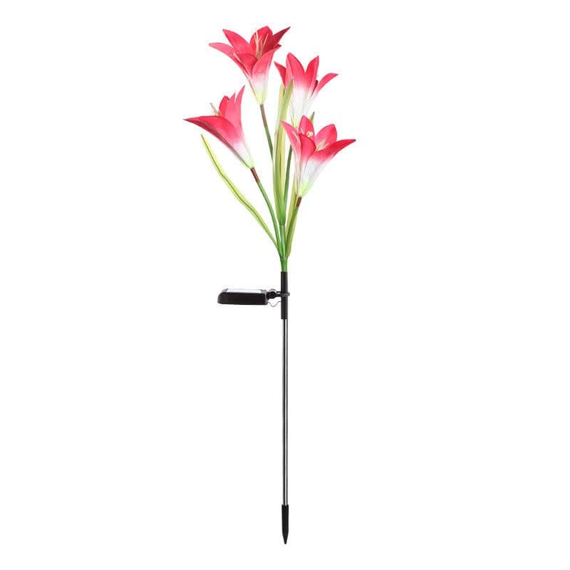 image-Outdoor Solar Lily Light LED Waterproof Garden Lawn Decor - IP65