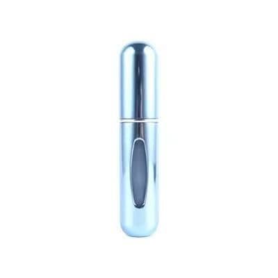 image-New portable 5ml mini self-pump perfume bottle bottom refillable spray bottle aluminum perfume empty bottle