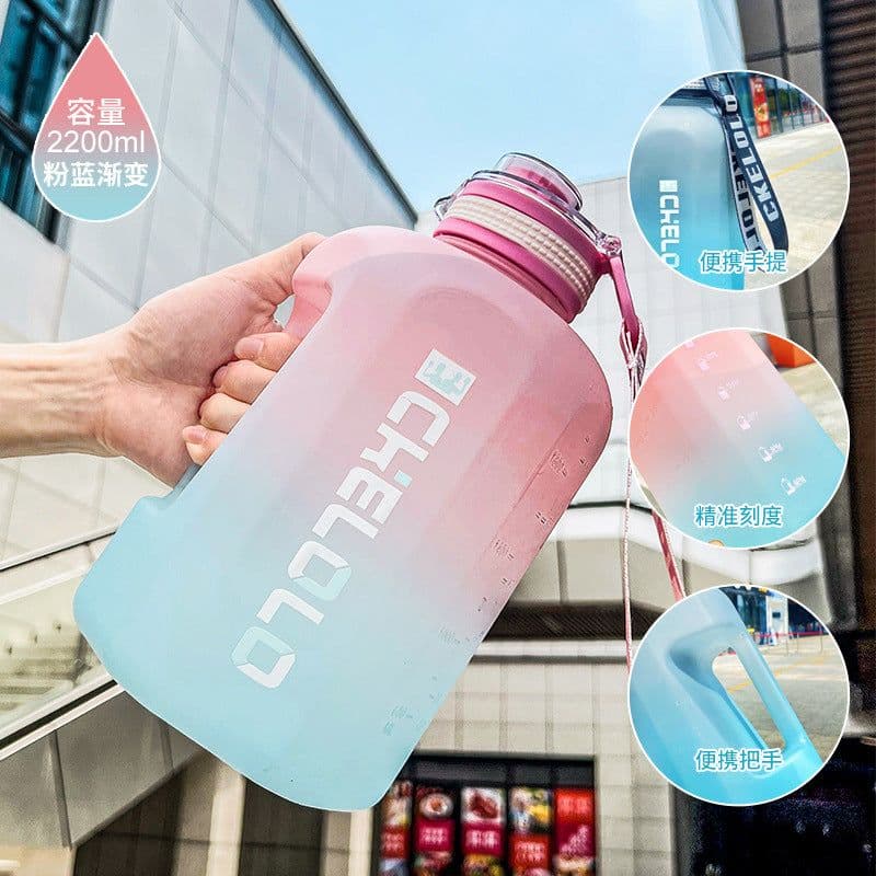 image-Tiannuo 1.2L Sport Bottle - Frosted Purple Fitness Kettle