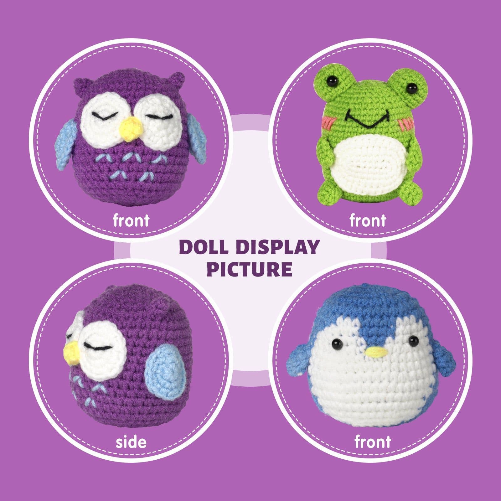 image-English instruction manual new product handmade crochet material bag weaving DIY wool making small toy decoration