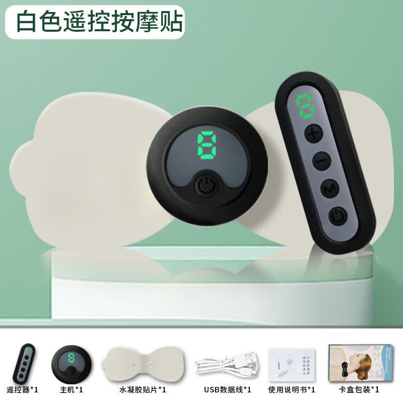 image-Cross-border wholesale new cervical massage patch wireless remote control ems pulse massager cervical instrument neck massage patch
