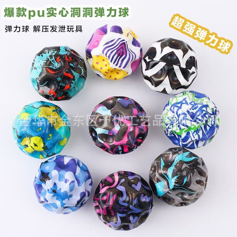 image-PU Foam Bouncy Ball 70mm - Outdoor Sports Toy
