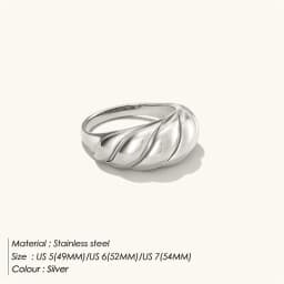 image-emanco cross-border stainless steel ring Europe and the United States gold-plated couple index finger ring niche high-end ring jewelry wholesale