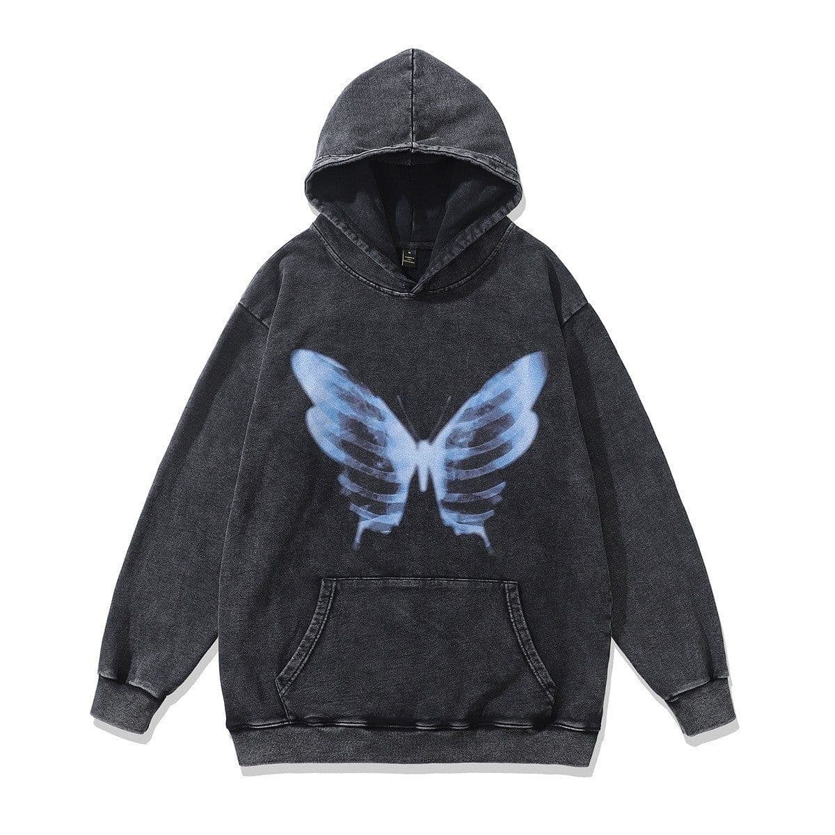 image-Cotton Fleece Hoodie - Kangaroo Pocket Loose Fit XXL