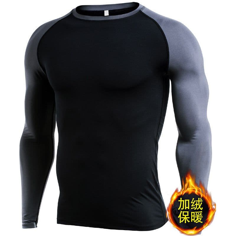 image-Si Ge Tu Fitness Long Sleeve - Gray 3XL Quick Dry