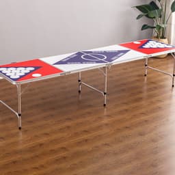image-Manufacturer Beer table outdoor portable table training aluminum alloy folding table game beer table table mate