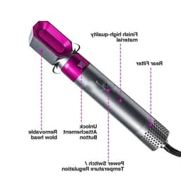 image-Hair Straightener Brush 5 in 1 Hair Dryer