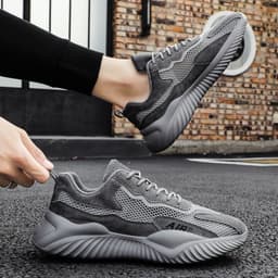 image-Men's Running Shoes - Green Breathable Sports Casual
