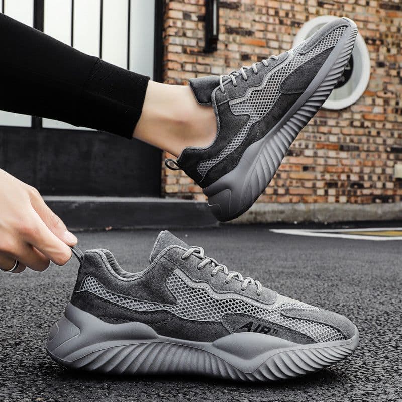 image-Men's Running Shoes - Green Breathable Sports Casual