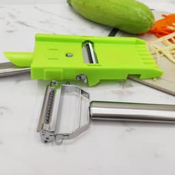 image-Two in One Grater Peeler Stainless Steel