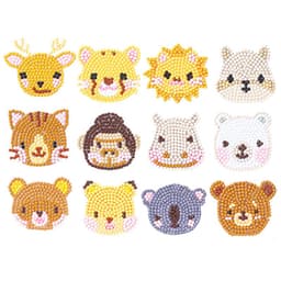 image-Douyin Rabbit Year Puzzle Sticker - DIY Crystal Diamond Fridge Decal - Cartoon Style