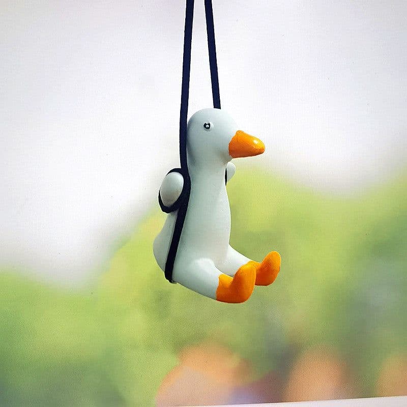 image-Swing Duck Car Pendant Aroma Diffuser