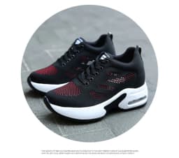 image-Shoe Factory Wholesale Spring Soft Bottom Mesh Surface Breathable Inner Increase Women's Shoes Sports Running Shoes Muffin Shoes Summer Casual Shoes