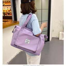 image-Women's Foldable Travel Bag 20-35L Black