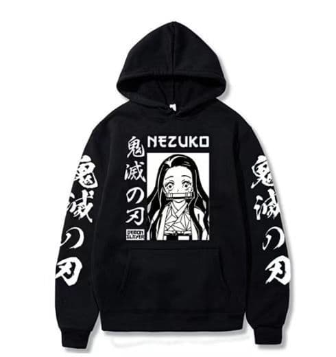 image-Men's & Women's Anime Hooded Hoodie - Large Size