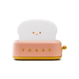 image-Bread machine night light led warm light bedroom bedside creative USB charging dimming lighting desk lamp timed sleeping light