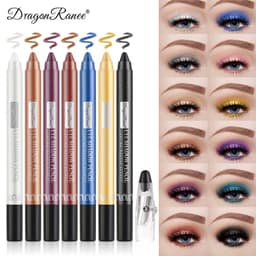 image-Cross-border eyeshadow pen, eyeliner, eyeshadow stick, eyeshadow silkworm pen, pearlescent eyeshadow pen with pencil sharpener, foaming pen