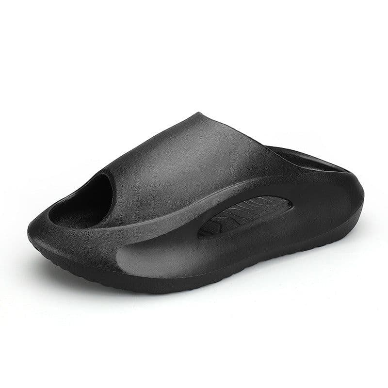 image-Shit feeling slippers men's summer outdoor wear trend non-slip outdoor sports soft bottom beach shoes slippers men's sandals