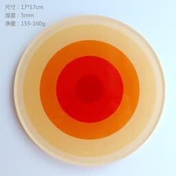 image-Simple Acrylic Coaster - Heat Insulation