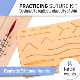 image-Surgical Suture Kit 17pc Stainless Steel Teaching