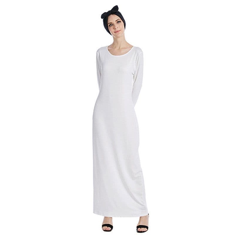 image-Women's Long Skirt A-Line Apricot High Waist XXL