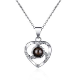 image-925 Sterling Silver Projection Necklace Women