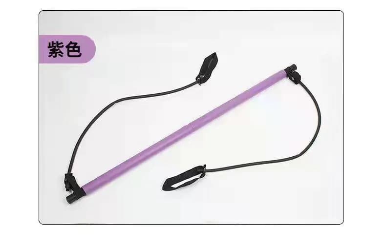 image-Xuanlebao Pilates Stick Pull Rope - Black TPR