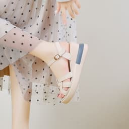 image-Roman PU Sandals Women Off White 42 Casual Platform
