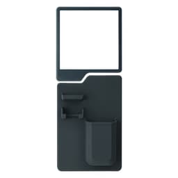 image-Silicone Toothbrush Holder - Black Suction Cup