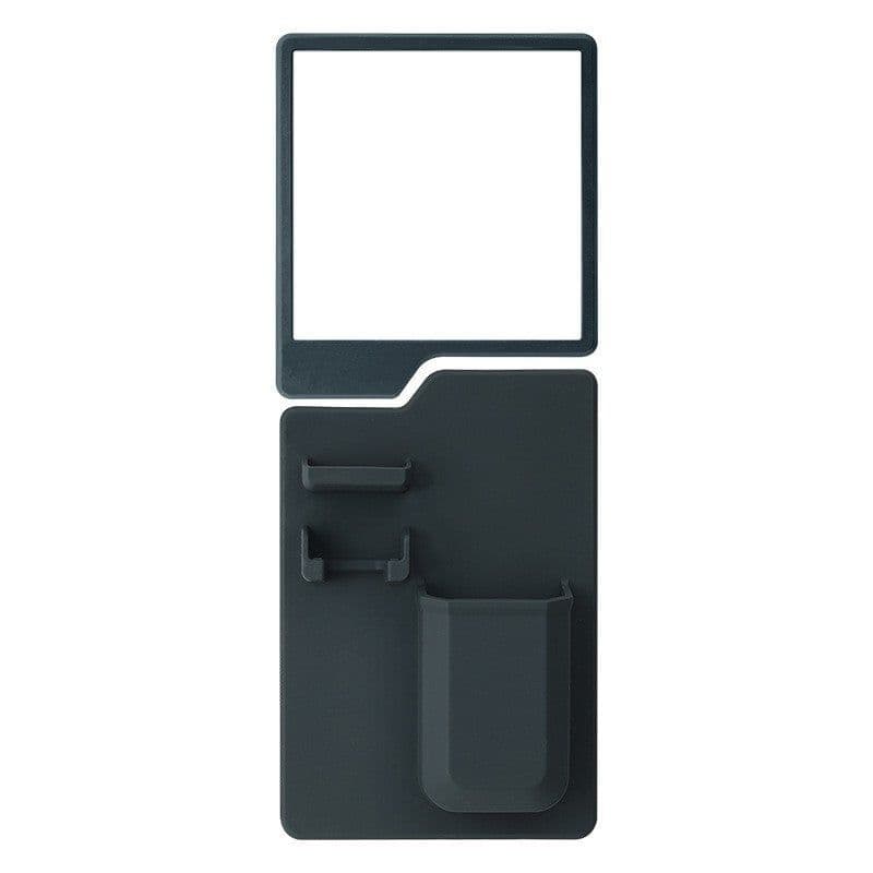 image-Silicone Toothbrush Holder - Black Suction Cup