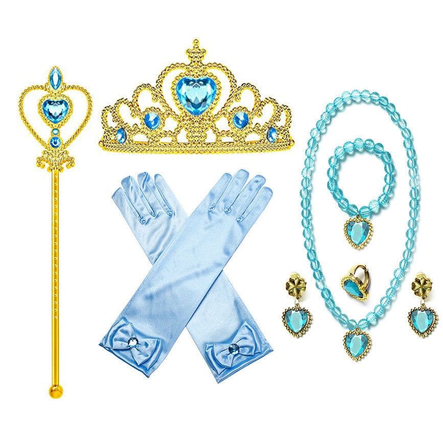 image-Jasmine Princess Dress Costume - Blue Puff Sleeve