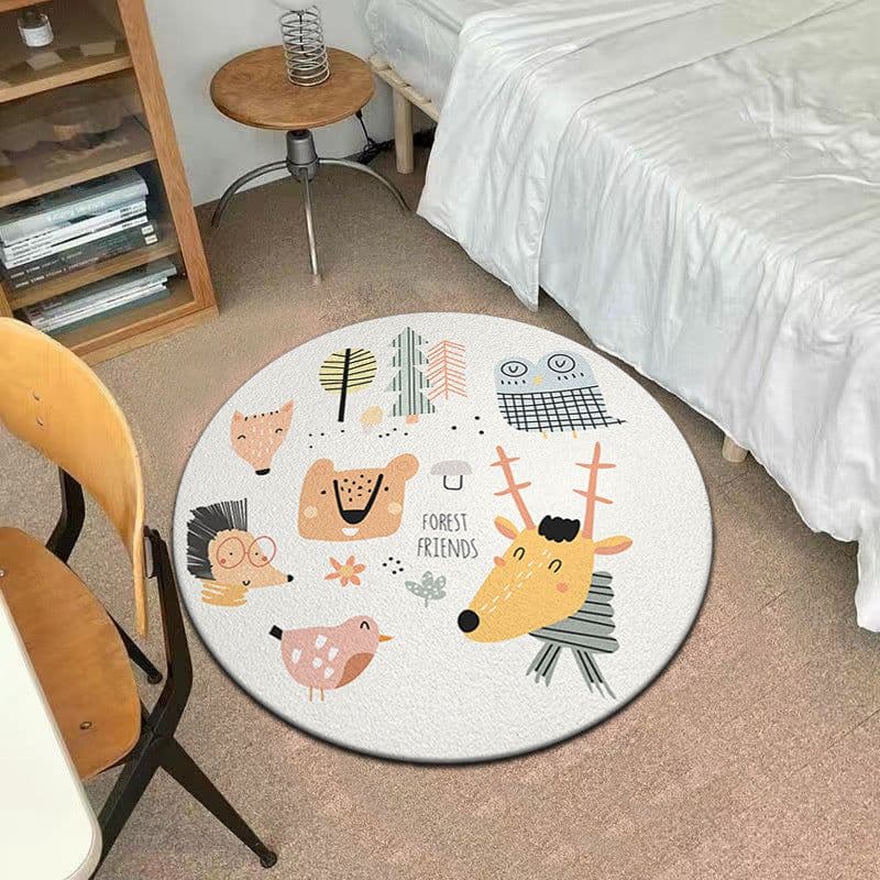 image-In stock Gradient deformed imitation cashmere living room carpet home bedroom full splicing carpet cat internet celebrity cushion