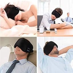 image-Cross-border 3D Bluetooth eye mask headset smart wireless music call earmuffs breathable sleep artifact shading eye mask