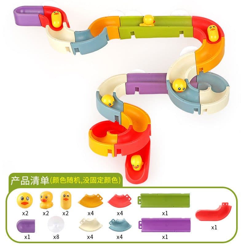 image-Children's Sliding Puzzle Toy - Large Building Block Wall Slide